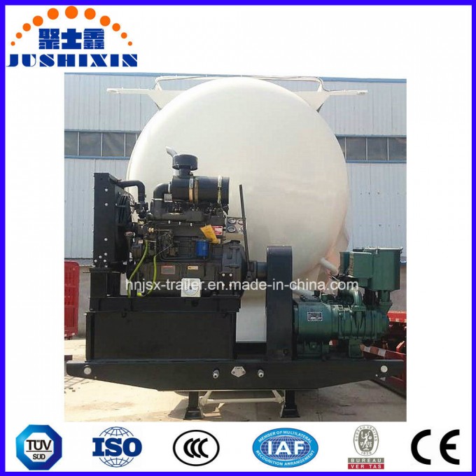 Low Density Powder Material Transport Tank Truck Semi Trailer Image1