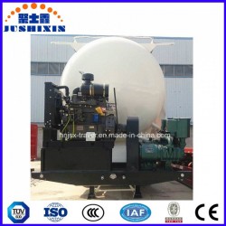 Low Density Powder Material Transport Tank Truck Semi Trailer