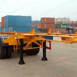 3 Axle 40FT Container Transporting Skeleton Truck Semi Trailer