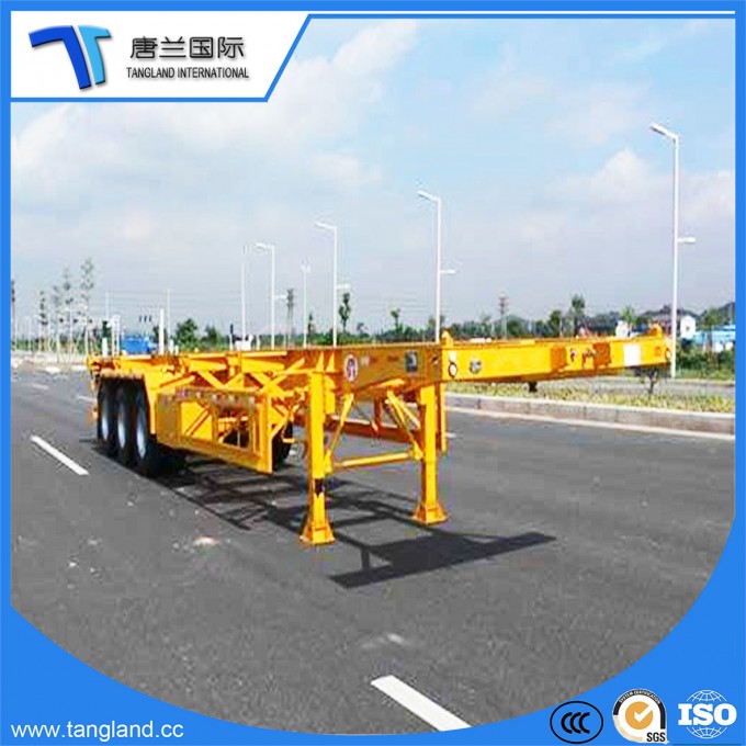 3axles Skeleton Container Semi Trailer for Truck Image1