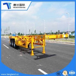 3axles Skeleton Container Semi Trailer for Truck