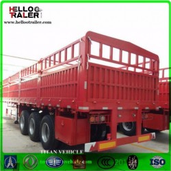 3 Axle Cargo Lorry Semi Trailer 50t Cargo Truck Trailer