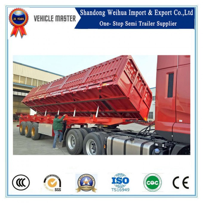 100t Side Dump Truck Tipper Semi Trailer for Discount Image1