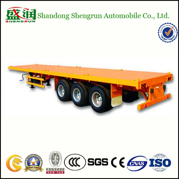 Excellent Quality Mechanical Suspension 40FT Flatbed Truck Trailers Image1