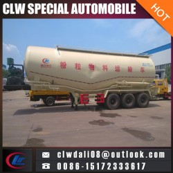 3 Axle 45cbm Bulk Cement Powder Tank Semi Trailer Truck