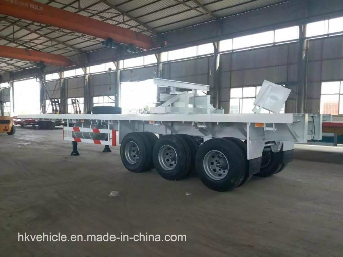 3axles Excavator Transport Gooseneck Lowboy/Low Bed/Lowbed Semi Truck Trailer Image1