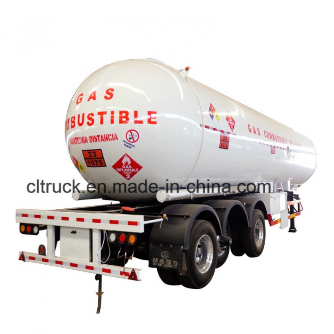 Heavy Duty 3 Axles LPG Semi Truck Trailer for Propane Image1