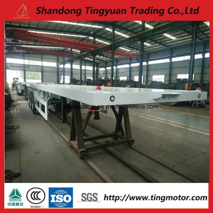 Cheap Overstock Tri Axles Container Truck Trailer for Sale Image1