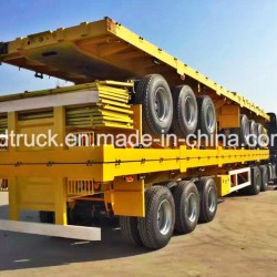 3 Axle Platform Flatbed Container Transport Truck Trailers