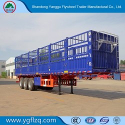 50ton 3axles Steel and Aluminum Stake/Fence/Cargo Truck Semi Trailer