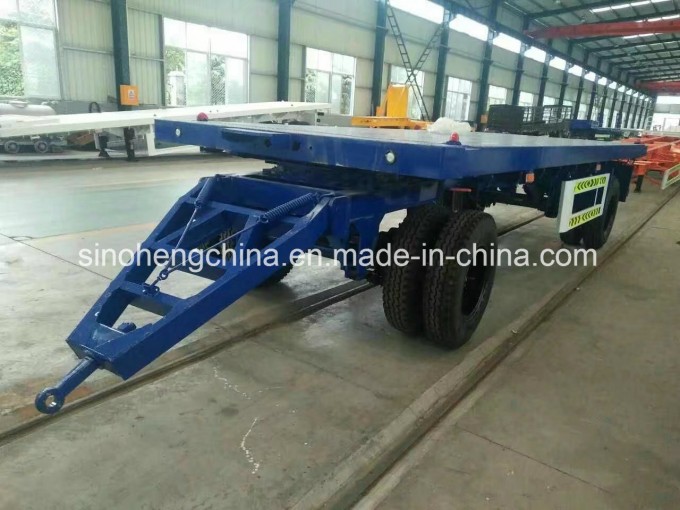 2 Axles Low Bed Utility Full Trailer for Tractor Truck Image1