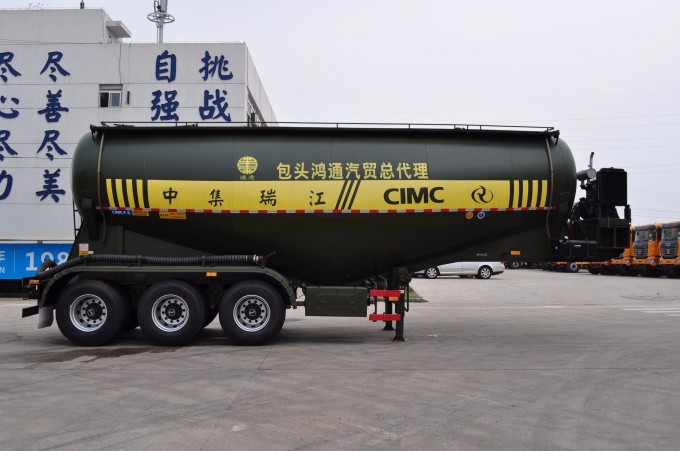 Rjst 55m3 Cement Tanker Truck Semi Trailer Image1