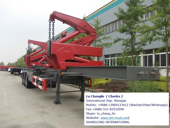 Self Loading Side Lifting Container Truck Trailer 3axles 20FT40FT Image1