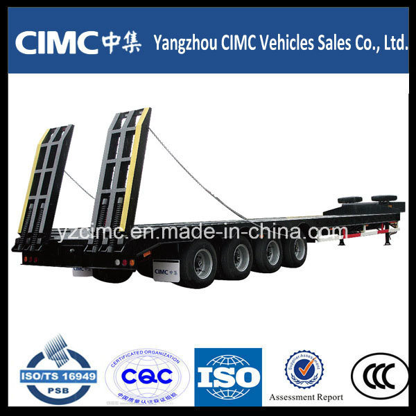 Cimc Low Bed Truck Semi-Trailer for Excavator Trasnsportation Image1