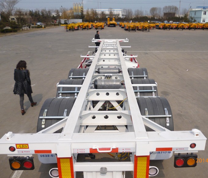 40FT Skeleton Container Semi Trailer Truck Bone Container Semi Trailer Image1