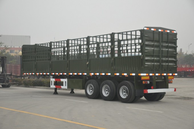 Wallside Truck Semi Trailer/Carbon Steel Wall Side Semitrailer Image1