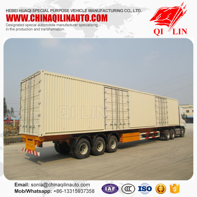 Heavy Duty Truck 50ton Capacity Container Trailer with Mechanical Suspension Image1