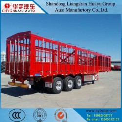 3 Axle Fence/Stake/Side Board/Side Wall Truck Semi Trailer with Fence