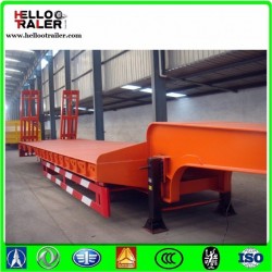 3 Axle 60ton Low Bed Semi Truck Trailer