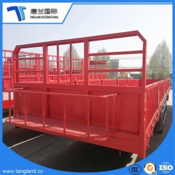 Side Wall Open Bulk Cargo Transport Semi Truck Trailer