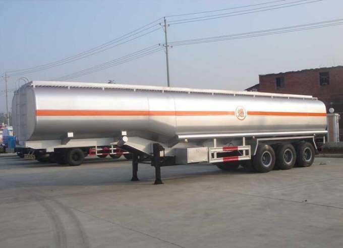 3 Axles Aluminum Liquid Oil/Fuel/Chemical Tanker Trailer Truck Image1