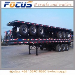 China Manufacturing Flat Bed Container Truck Trailer