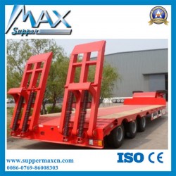 China Manufacturer 60-120tons Low Bed Trailer/Lowboy Truck Semi Trailer