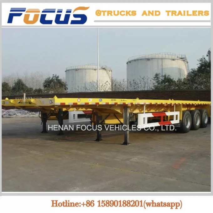 20FT 40FT Container Carrying Special Truck Semi Trailer for Sale Image1