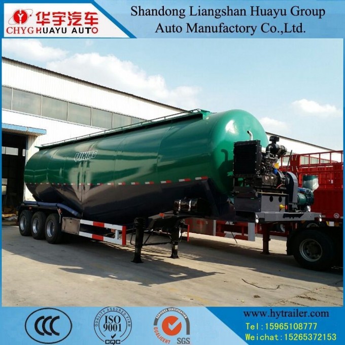 3axle 40m3/50m3/60m3/70m3 Bulk Powder Semi-Truck Trailer Image1