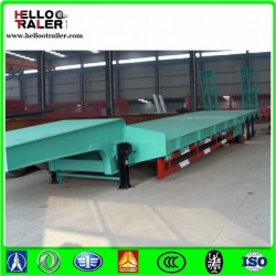 3 Axle 60 Ton Low Bed Truck Trailer