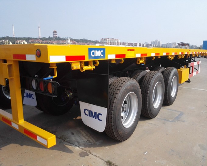 Best Quality Cimc Brand New 40FT Container Semi Trailer Flat Bed Container Semi Trailer Truck Image1