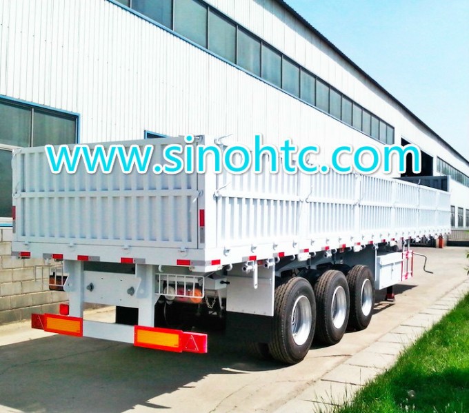 40FT Utility 3 Axle Cargo Container Sidewall Semi Truck Trailer Image1