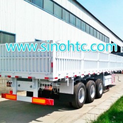 40FT Utility 3 Axle Cargo Container Sidewall Semi Truck Trailer