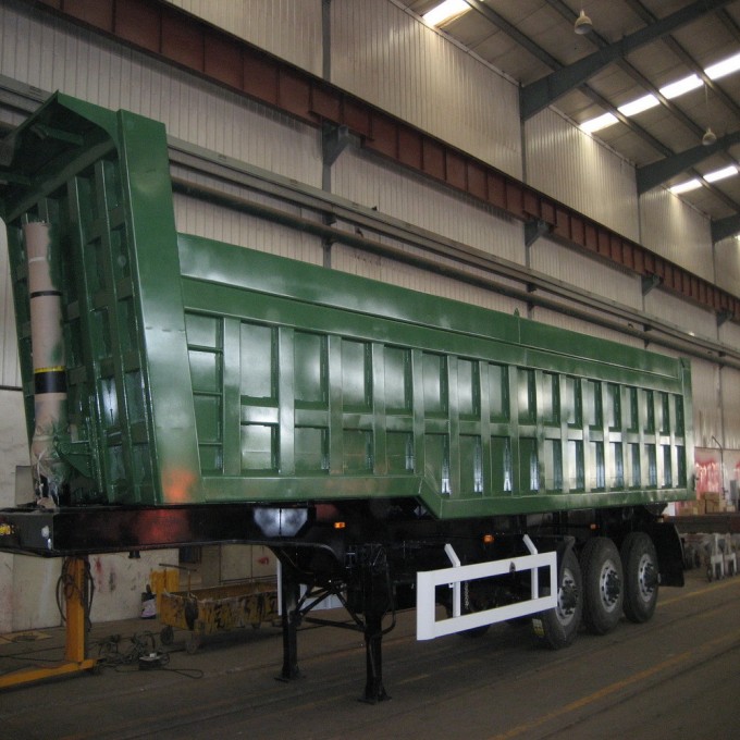3axles 50 Ton 80ton Rear Tipper Truck Semi Trailer for Sale Image1