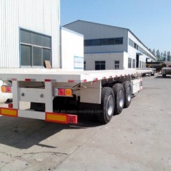 20FT 40FT Flatbed Container Tractor Truck Cargo Semi Trailer