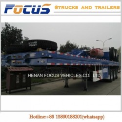 40-60ton 40FT- 20FT Container Truck Flatbed Semi Trailer