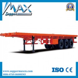 20-40FT Container Truck High Bed 3 Axle Flatbed Semi Trailer