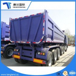 3 Axle U Type Dump Semi Truck Trailer for Sale