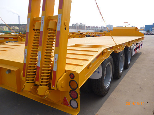 Cimc Trailer Truck Loading Excavator Loader Low Bed Trailer Image1
