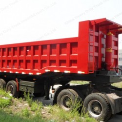 80ton 100ton 3 Axles Dump Tipper Semi Trailer Truck Trailer