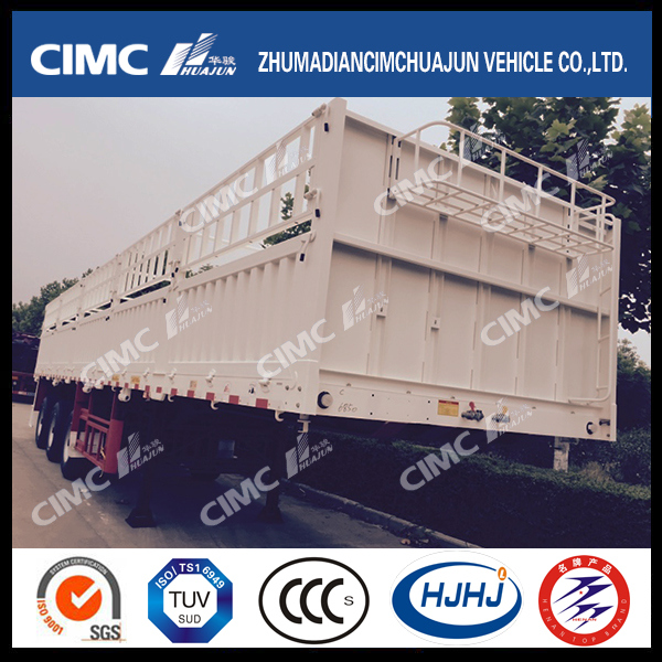 3 Axles Hot Low Price Container Stake Truck Semi Trailer Image1
