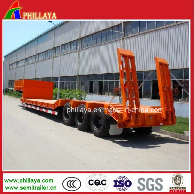 Heavy Duty Truck Semi Trailer / Cargo Platform Concave Lowbed Trailer Image1