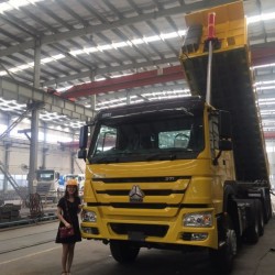 Sinotruk HOWO Dump Truck Semi-Trailer with 3 Axles for Show