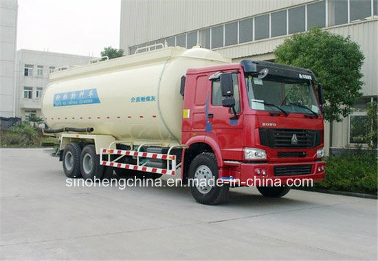 336HP Sinotruk HOWO 30m3 Bulk Powder Tank Truck Semi Trailer Image1