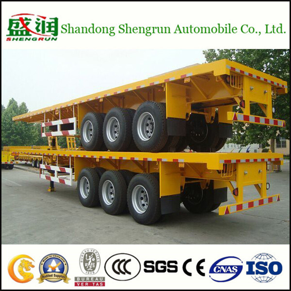 40FT Utility Container Semi Cargo Trailer Flatbed Truck Trailer Image1