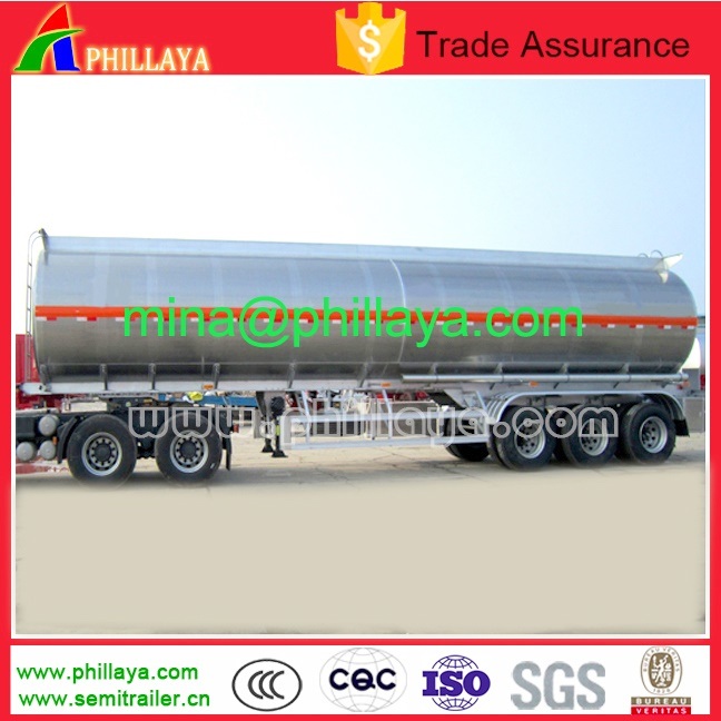 2/3/4 Axles Truck Semi Pure Aluminum Tanker Trailer with Chassis Image1
