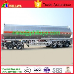2/3/4 Axles Truck Semi Pure Aluminum Tanker Trailer with Chassis