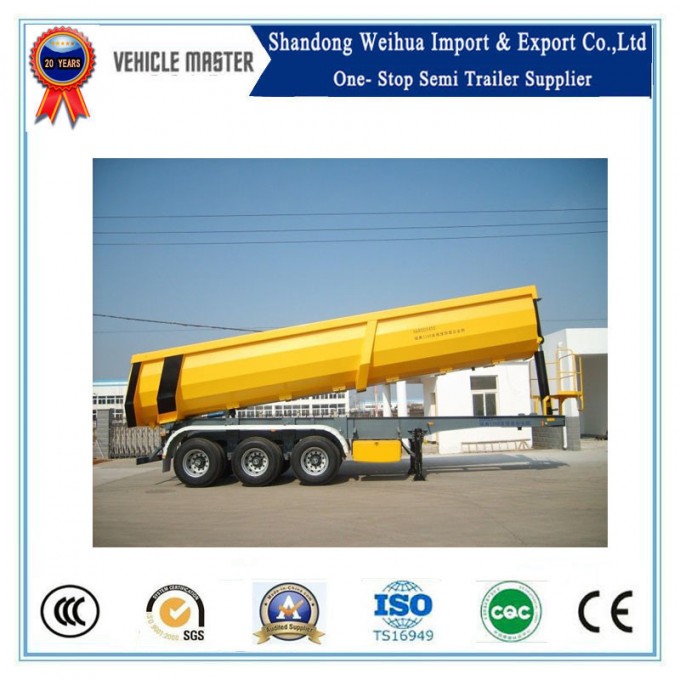 Tri-Axle Dumper Truck Trailer with Fuwa Axles Image1