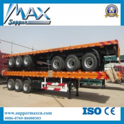 40feet 3 Axle Tractor Flatbed Heavy Truck Semi Utility Trailer