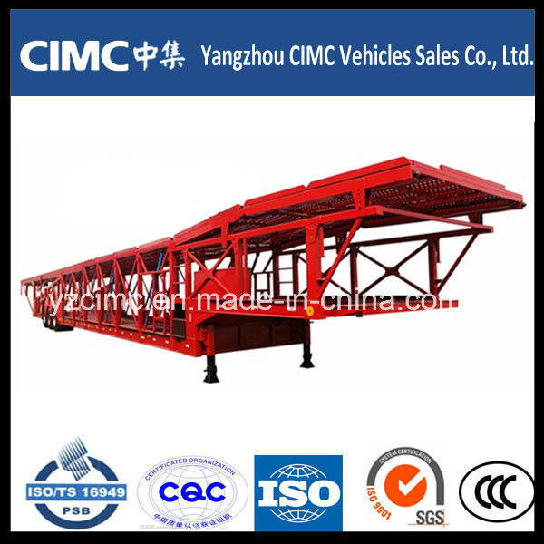 Cimc 3 Axle Car Transport Semi Truck Trailer Semi Trailer Image1